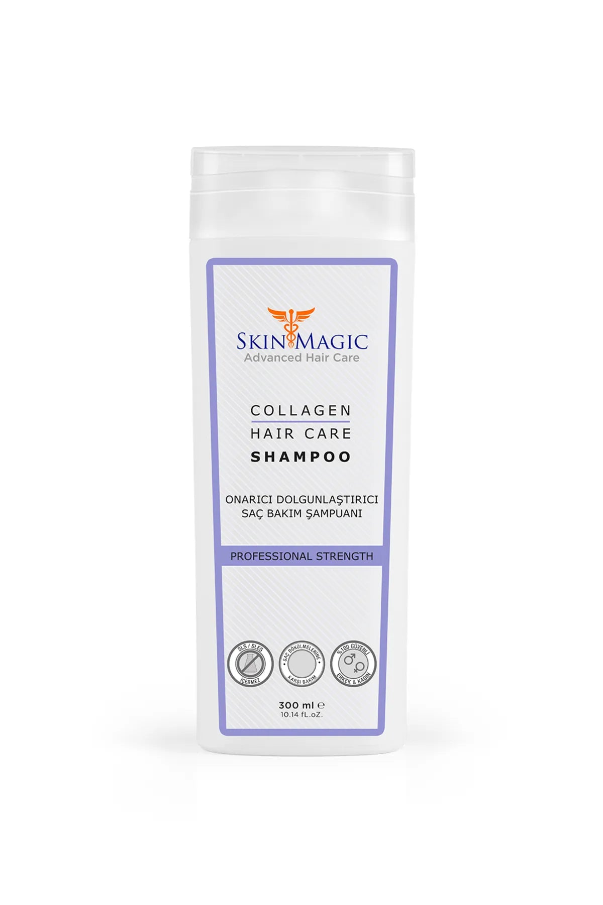 Skin Magic Collagen Hair Care Shampoo Dolgunlaştırıcı Saç Bakım Şampuanı 300ML